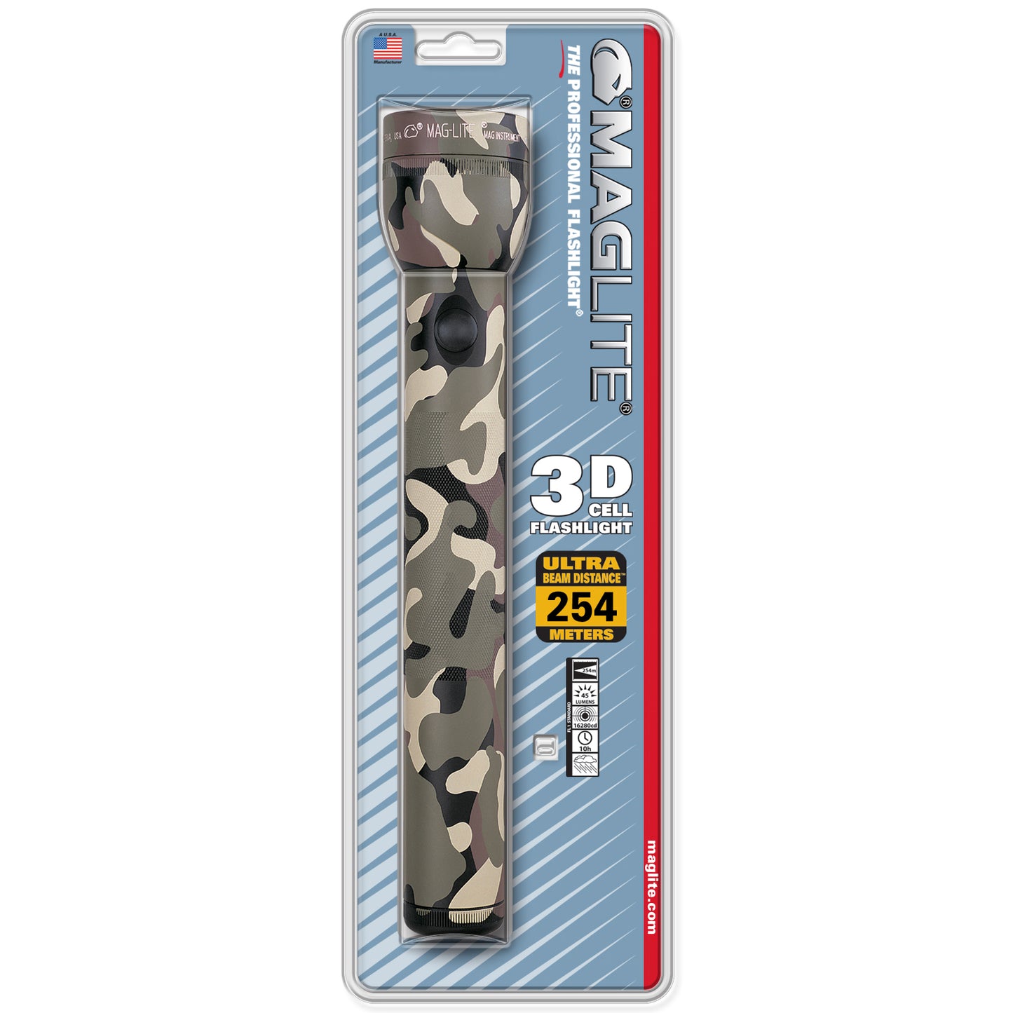 Maglite Incandescent 3-Cell Flashlight Blister Pack