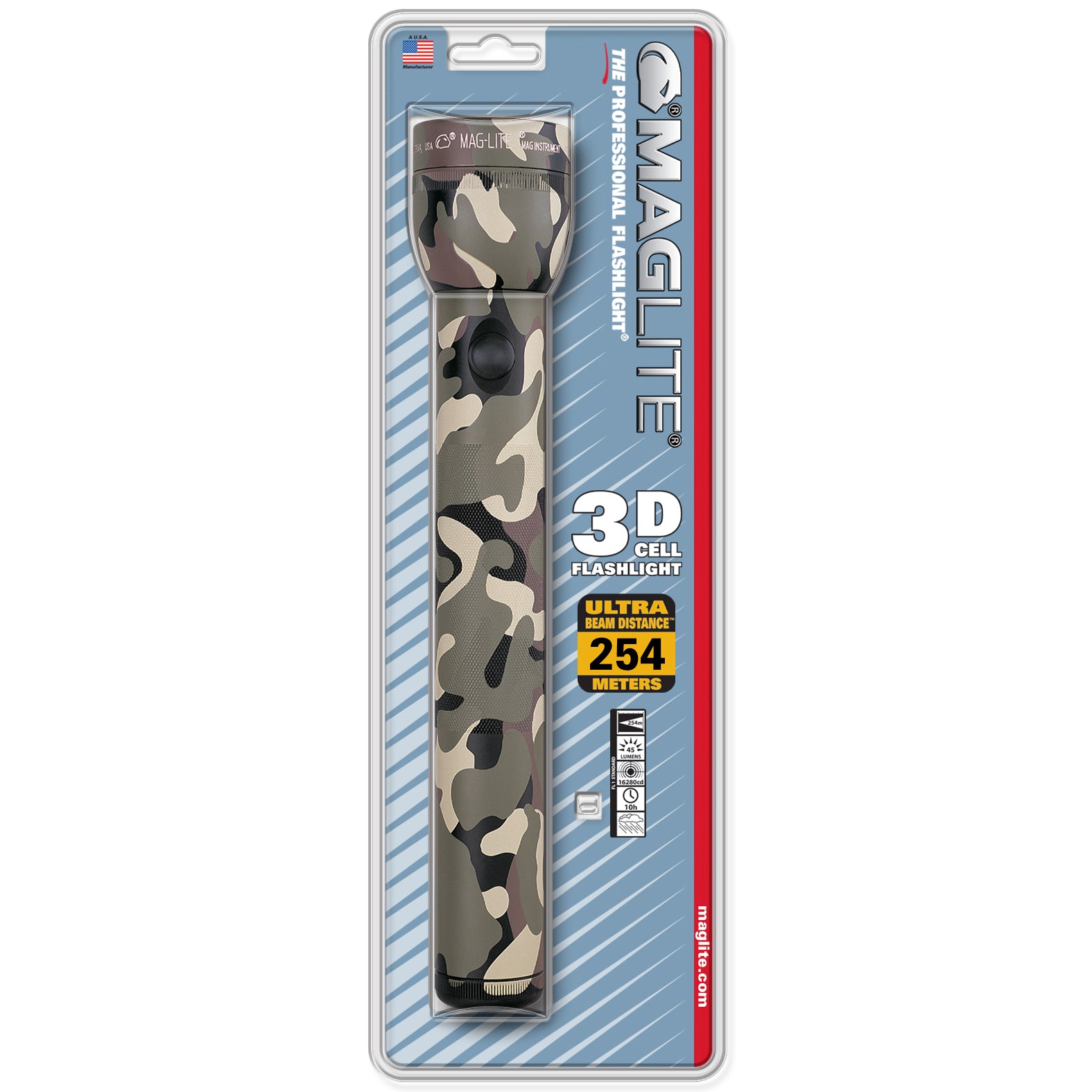 Maglite Incandescent 3-Cell Flashlight Blister Pack