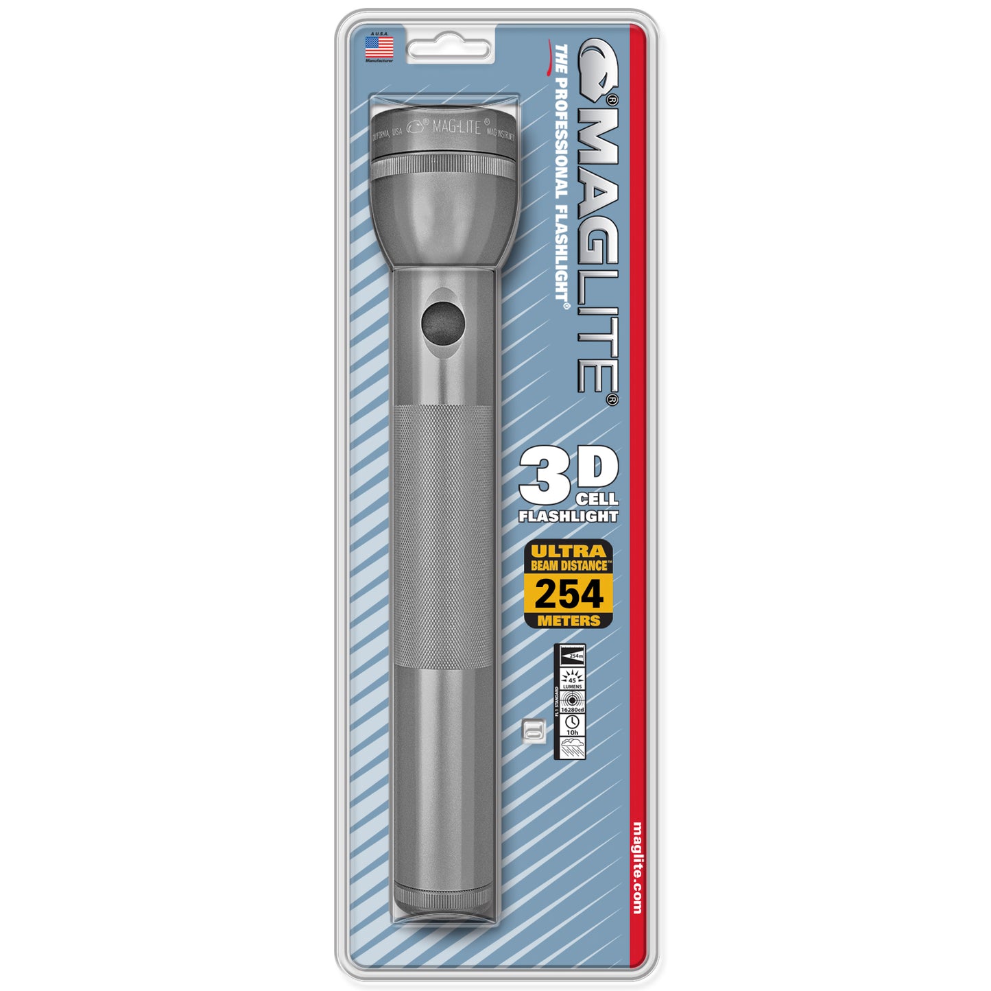Maglite Incandescent 3-Cell Flashlight Blister Pack