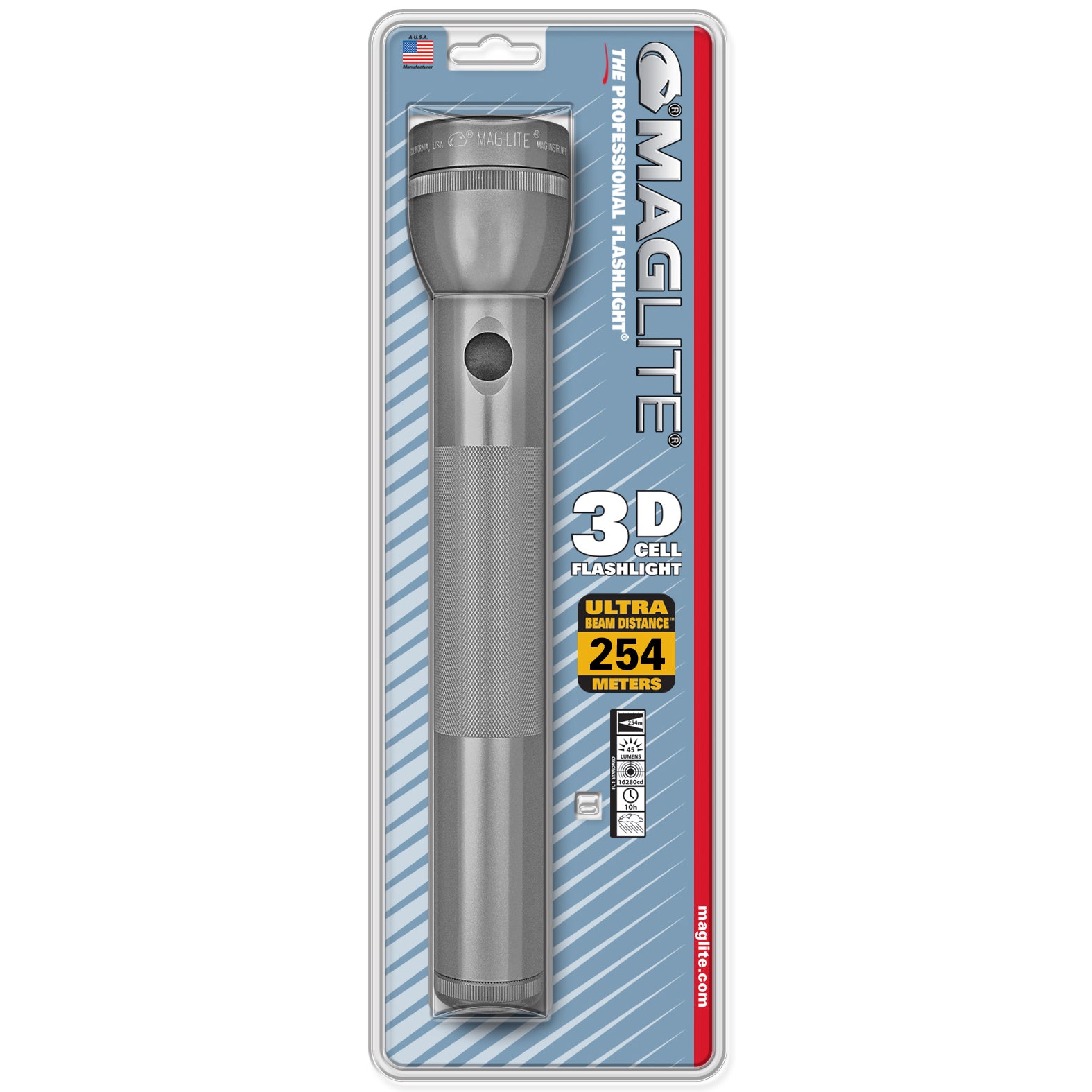 Maglite Incandescent 3-Cell Flashlight Blister Pack