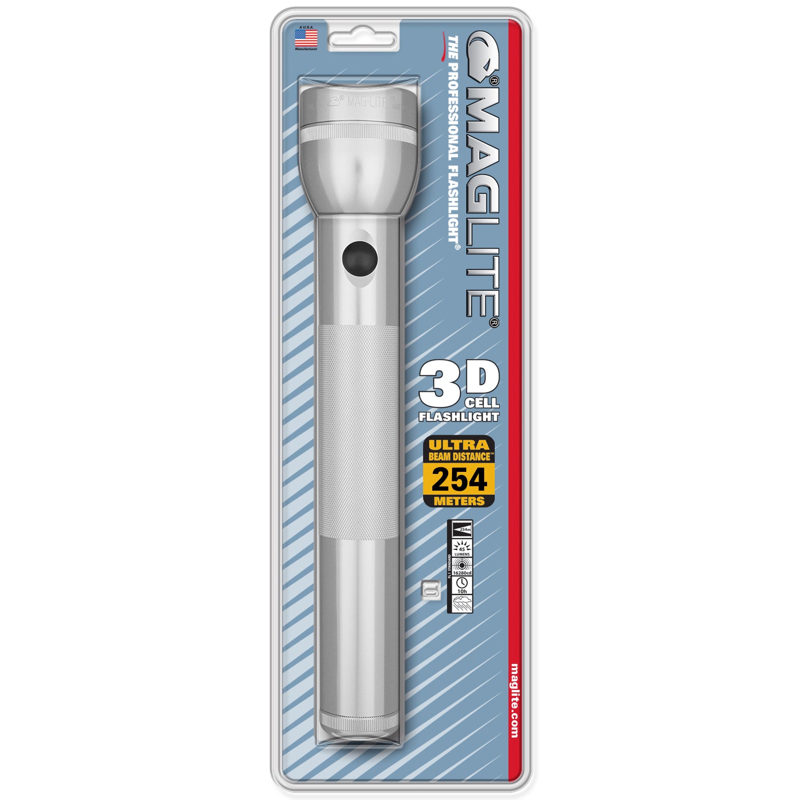 Maglite Incandescent 3-Cell Flashlight Blister Pack