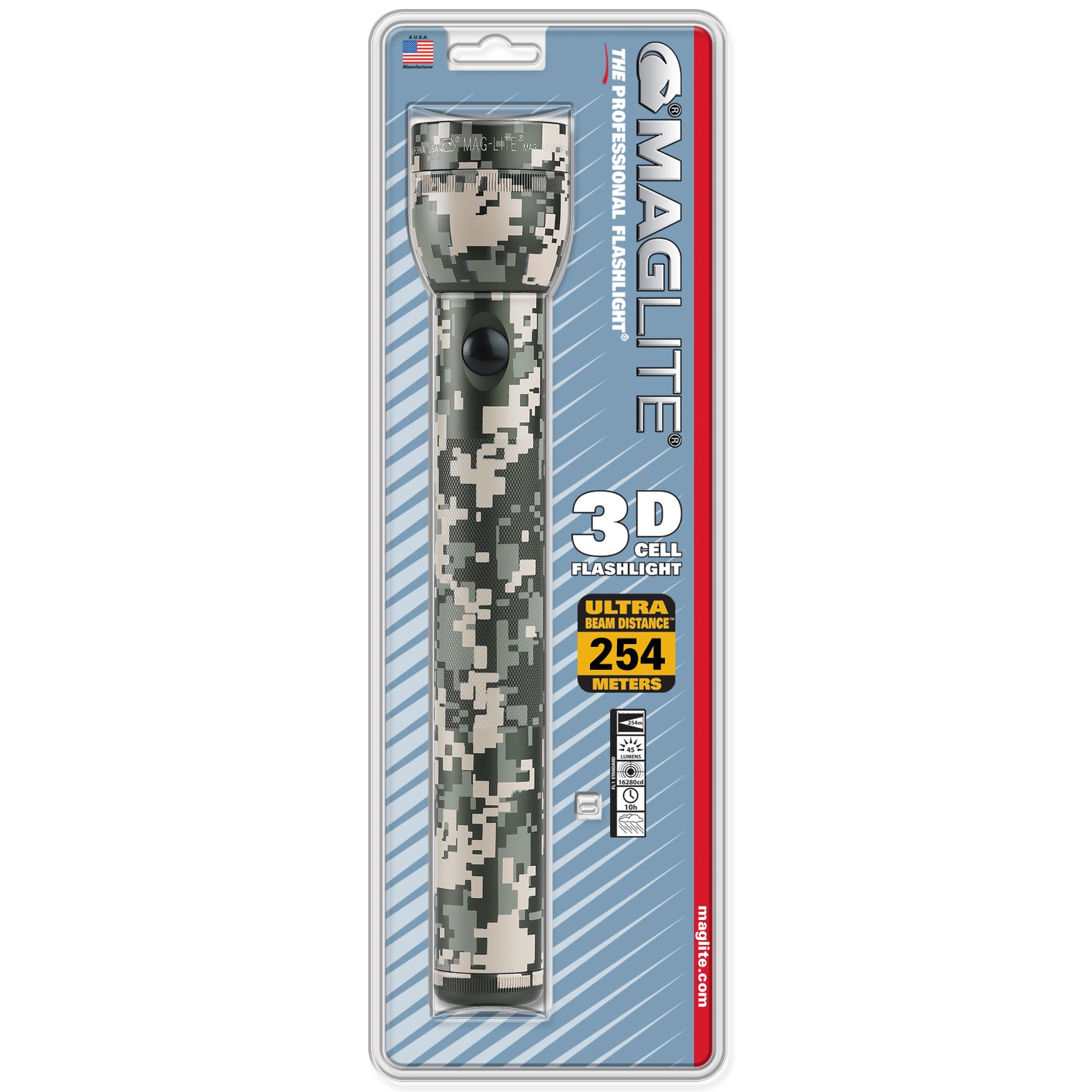 Maglite Incandescent 3-Cell Flashlight Blister Pack