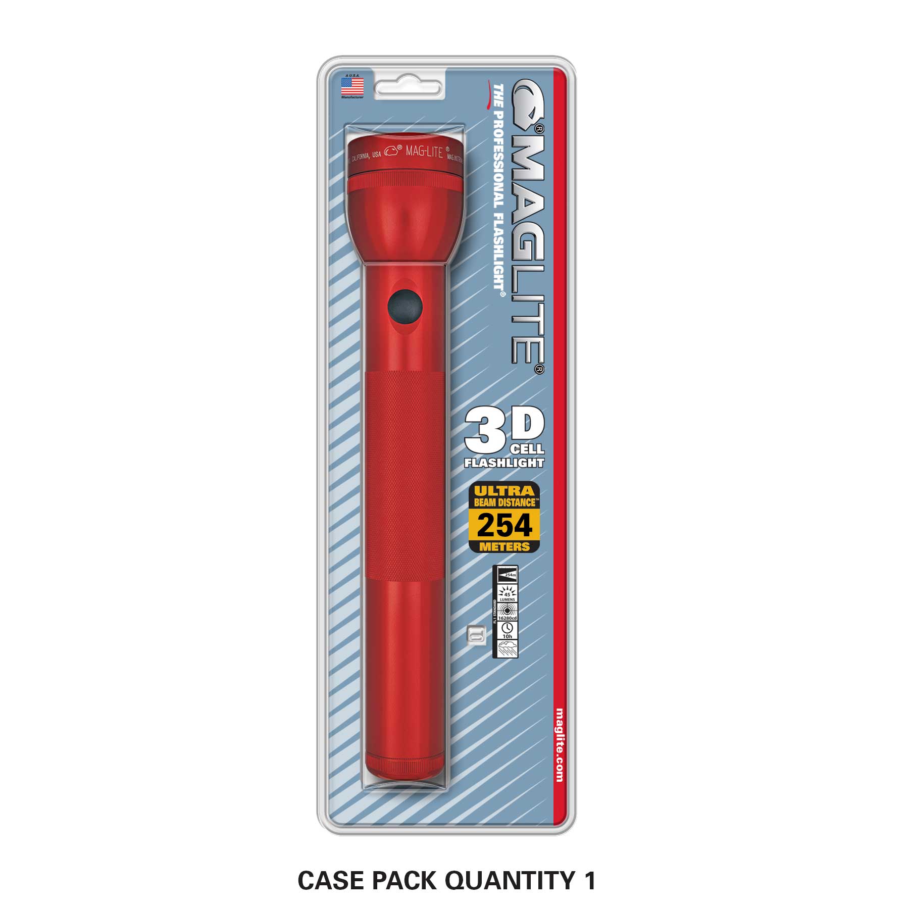 Maglite Incandescent 3-Cell Flashlight Blister Pack