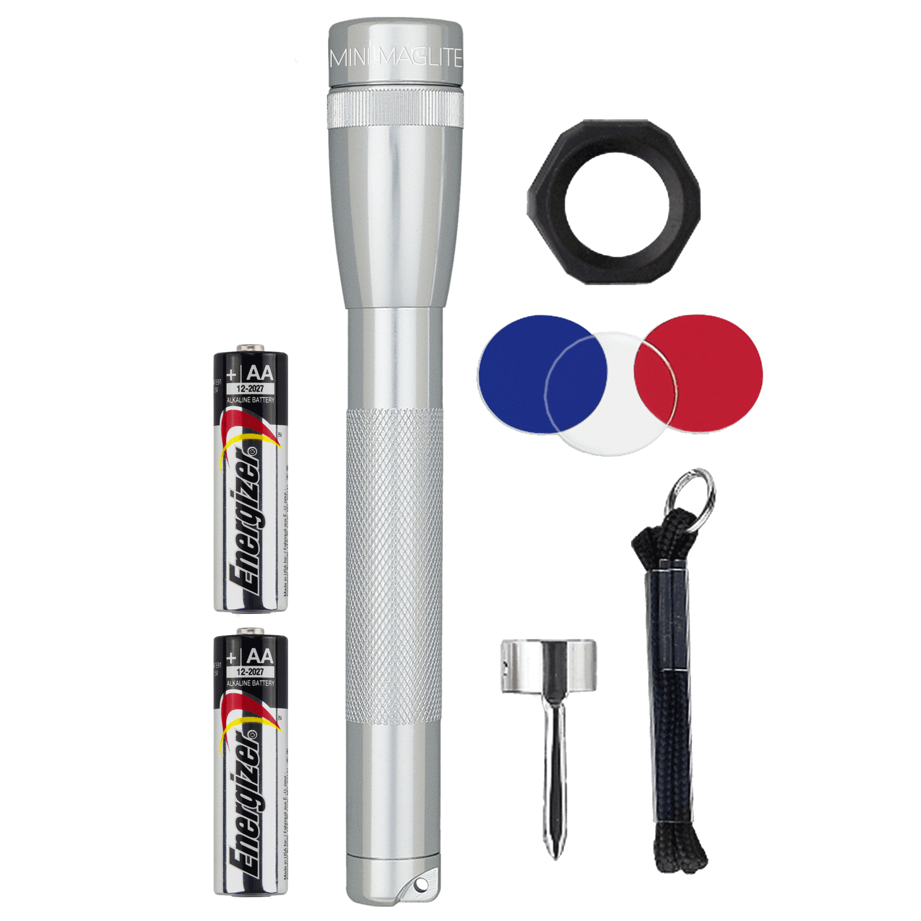 Maglite Mini LED AA Flashlight Combo Pack Silver