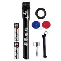 MiniMag 2AA Cell Black LED Flashlight, Walk N Wag