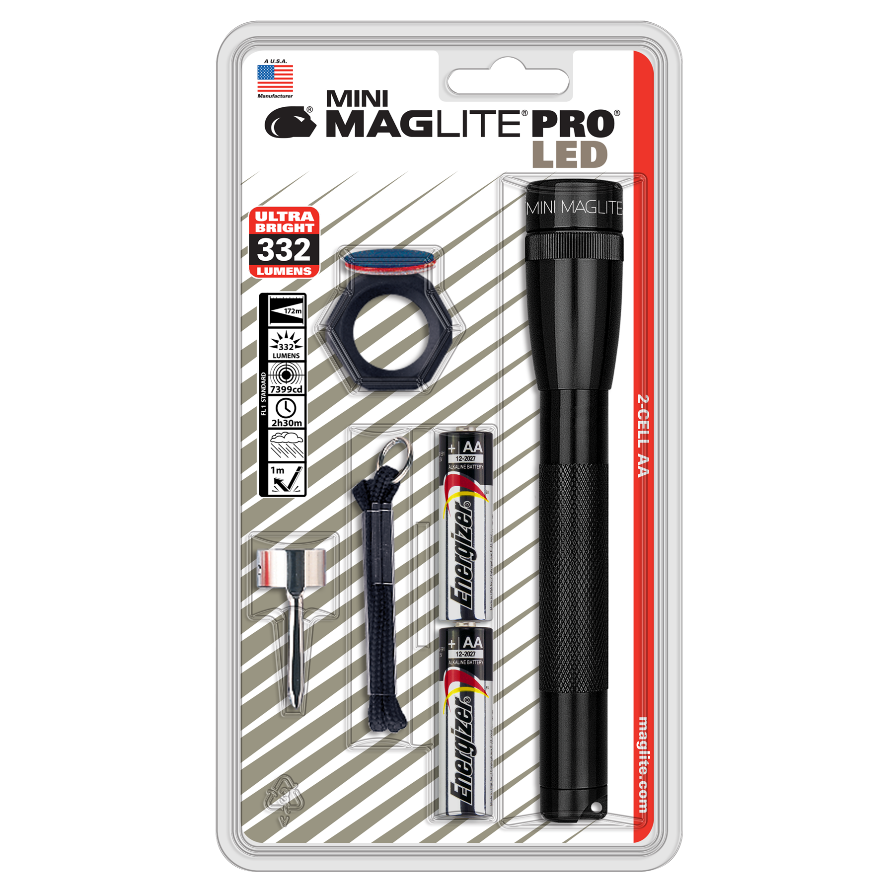 Maglite Pro Flashlight, LED, Mini