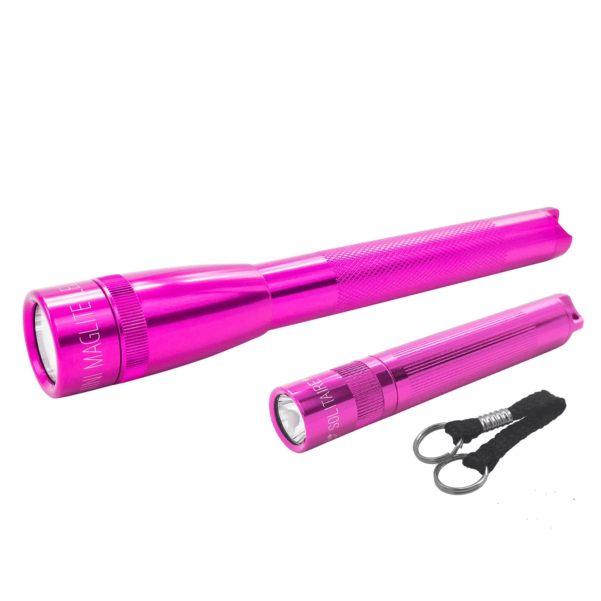 Mini Maglite LED Pocket flashlight and Maglite Solitaire LED keychain flashlight