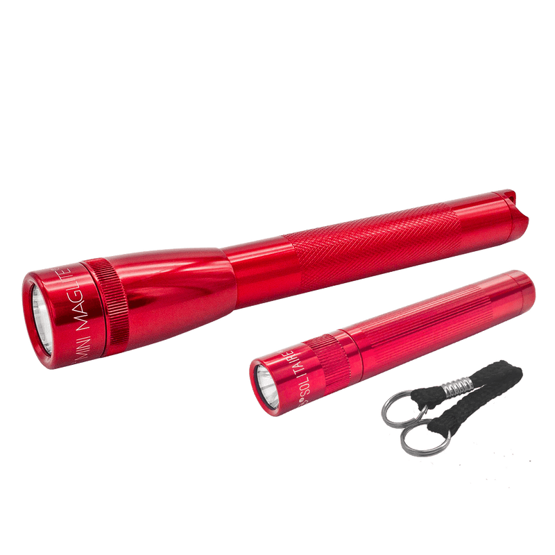 Mini Maglite LED Pocket flashlight and Maglite Solitaire LED keychain flashlight