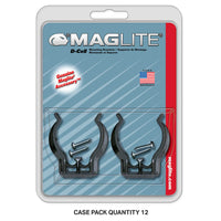 Maglite mounting brackets in blister pack with two brackets and screws