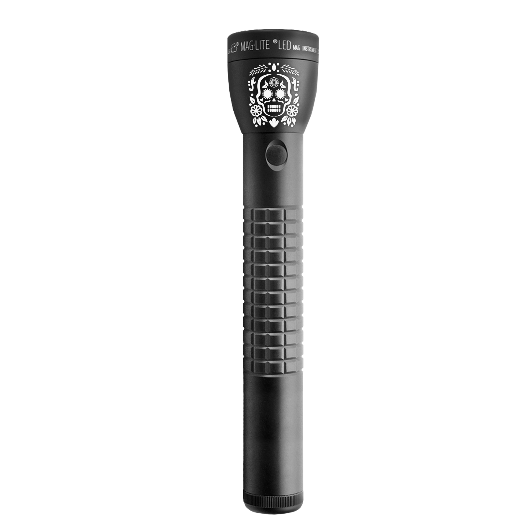 Maglite ML300LX 3-Cell LED Flashlight with Unique Dia De Los Muertos laser engraving