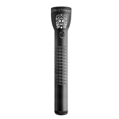 Maglite ML300LX 3-Cell LED Flashlight with Unique Dia De Los Muertos laser engraving