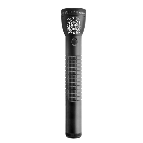 Maglite ML300LX 3-Cell LED Flashlight with Unique Dia De Los Muertos laser engraving