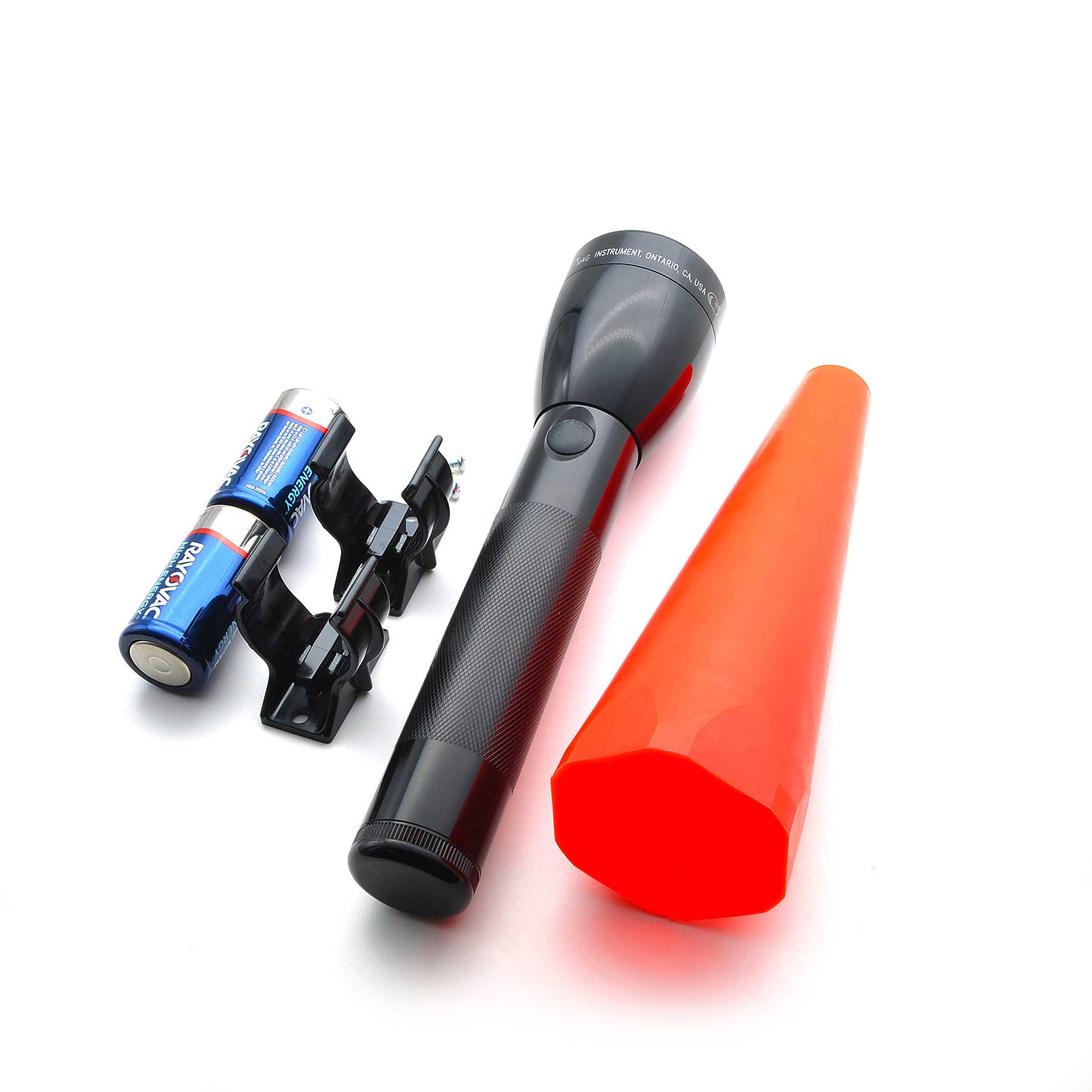 Een professionele Maglite zaklamp bij Een professionele Maglite zaklamp bij