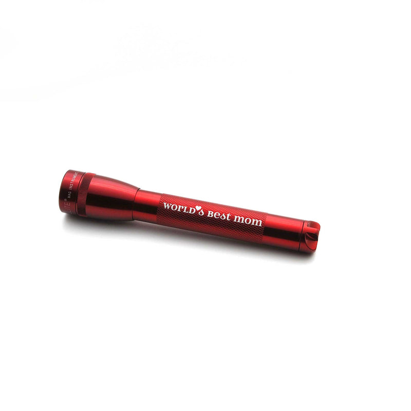 best mini rechargeable flashlight World's Best Mom Mini Maglite Xenon 2AA
