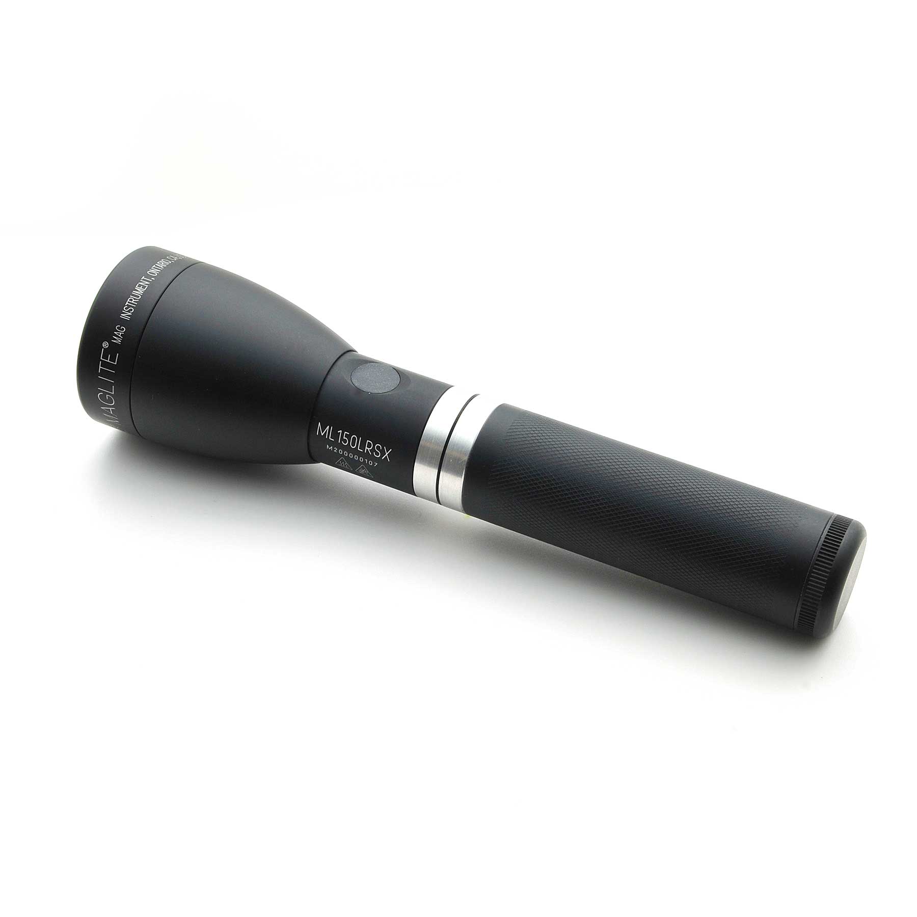 Maglite® ML150LRSX® Rechargeable LED Flashlight - Matte Black - Custom Engraving – 391-Meter Beam, 819 Lumens, Quick Focus®, QuickClik® & LiFePO4 Rechargeable Power