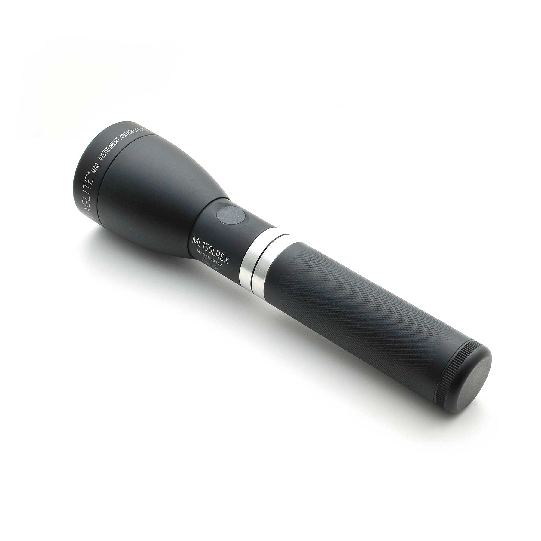 Maglite® ML150LRSX® Rechargeable LED Flashlight - Matte Black - Custom Engraving – 391-Meter Beam, 819 Lumens, Quick Focus®, QuickClik® & LiFePO4 Rechargeable Power
