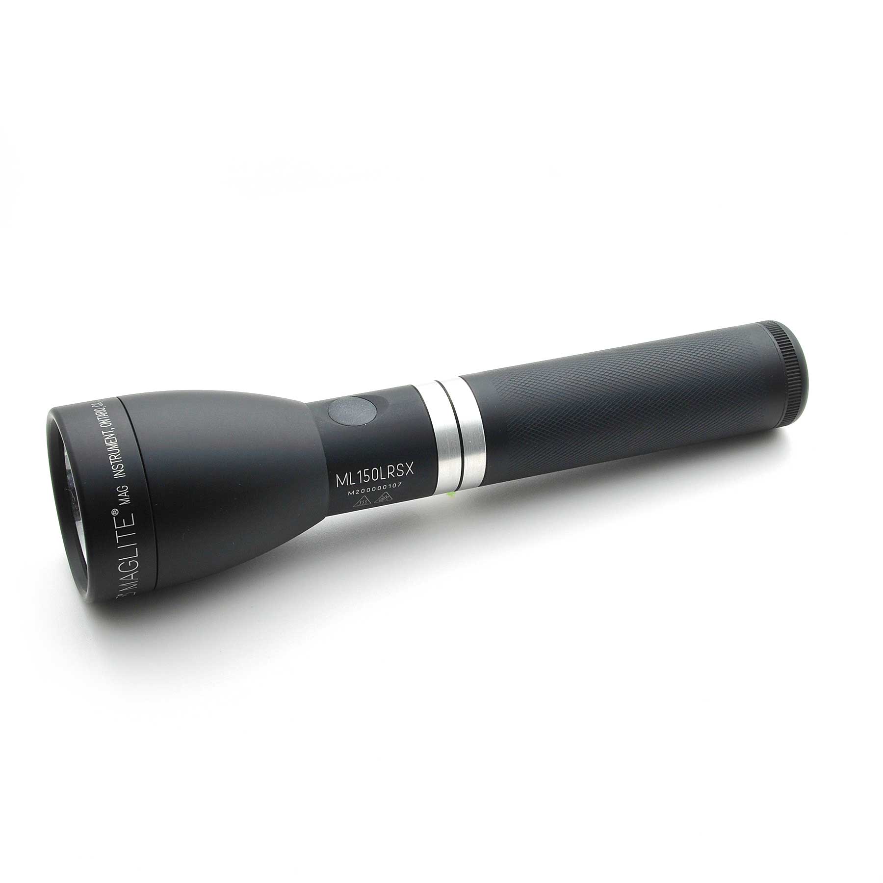 Maglite® ML150LRSX® Rechargeable LED Flashlight - Matte Black - Custom Engraving – 391-Meter Beam, 819 Lumens, Quick Focus®, QuickClik® & LiFePO4 Rechargeable Power