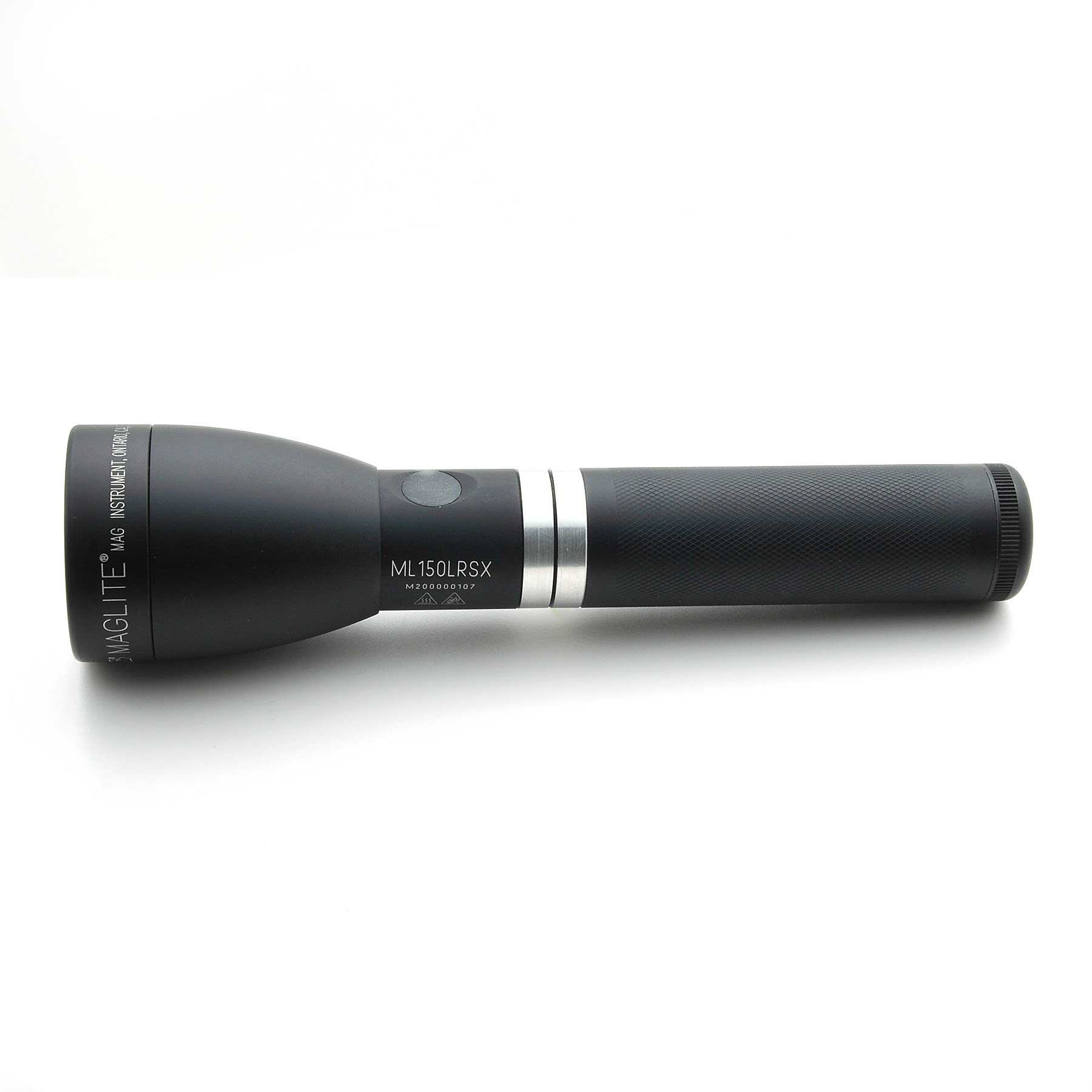 Maglite® ML150LRSX® Rechargeable LED Flashlight - Matte Black - Custom Engraving – 391-Meter Beam, 819 Lumens, Quick Focus®, QuickClik® & LiFePO4 Rechargeable Power