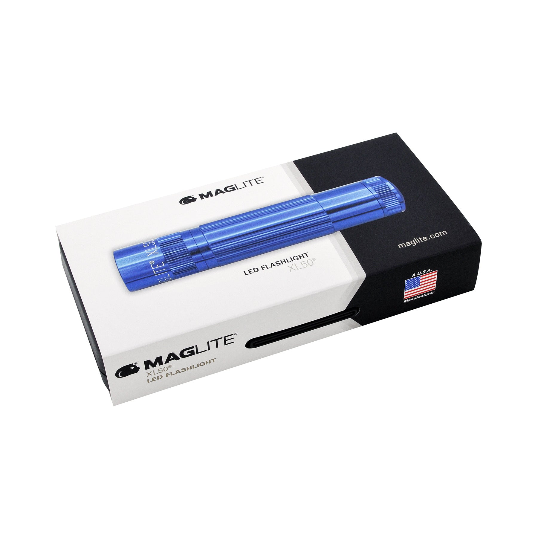 Maglite® XL50® LED Flashlight - Blue - Custom Engraving – 224-Meter Beam, Up to 25-Hour Runtime & 200 Lumens