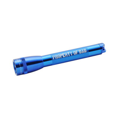 Mini Maglite Xenon 2AA - Property of Dad - Blue