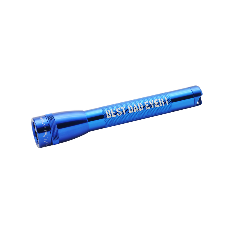 Mini Maglite Xenon 2AA - Best Dad Ever - Blue