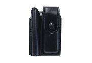 Double Leather Holster for Flashlight and Folding Knife