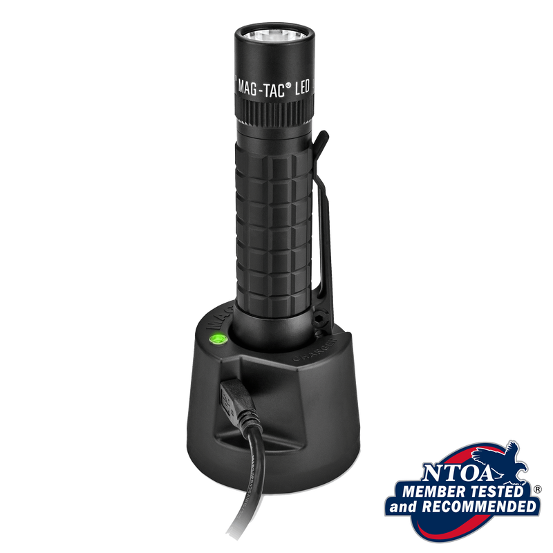 MAG-TAC LED Rechargeable Flashlight System Plain Bezel NLEOMF