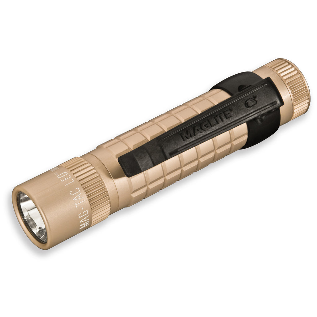 MAG TAC CR123 LED Flashlight Plain Bezel Like Coyote Tan