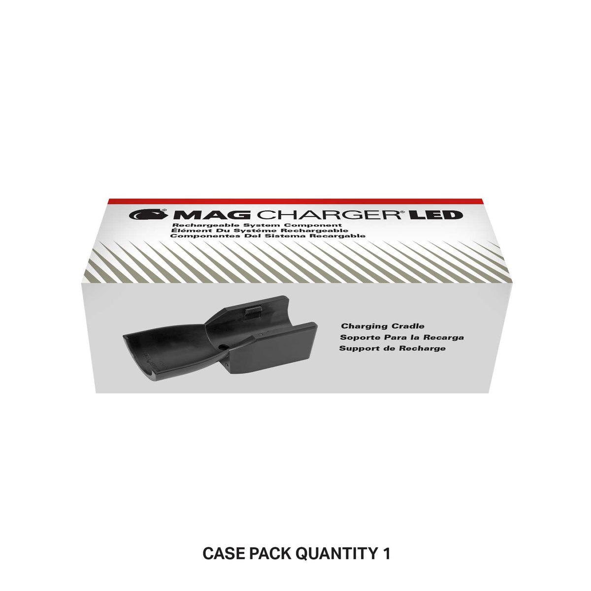 Mag Charger LED charging cradle in retail packaging
