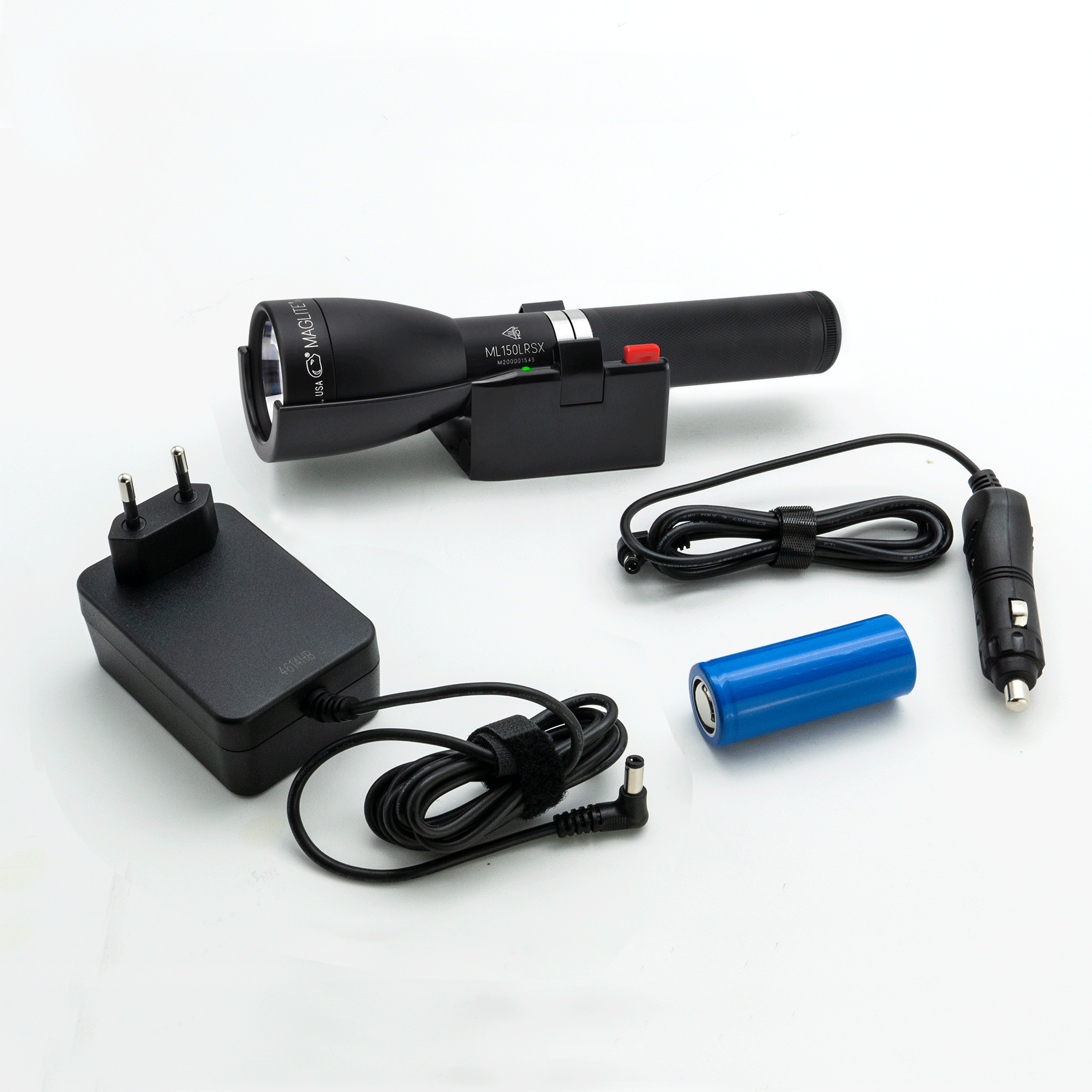 Maglite® ML150LRSX® Rechargeable LED Flashlight – 391-Meter Beam, 819 Lumens, Quick Focus®, QuickClik® & LiFePO4 Rechargeable Power