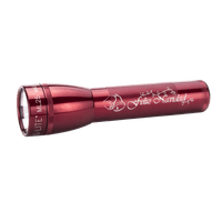 Maglite ML25LT LED flashlight in red with Feliz Navidad script