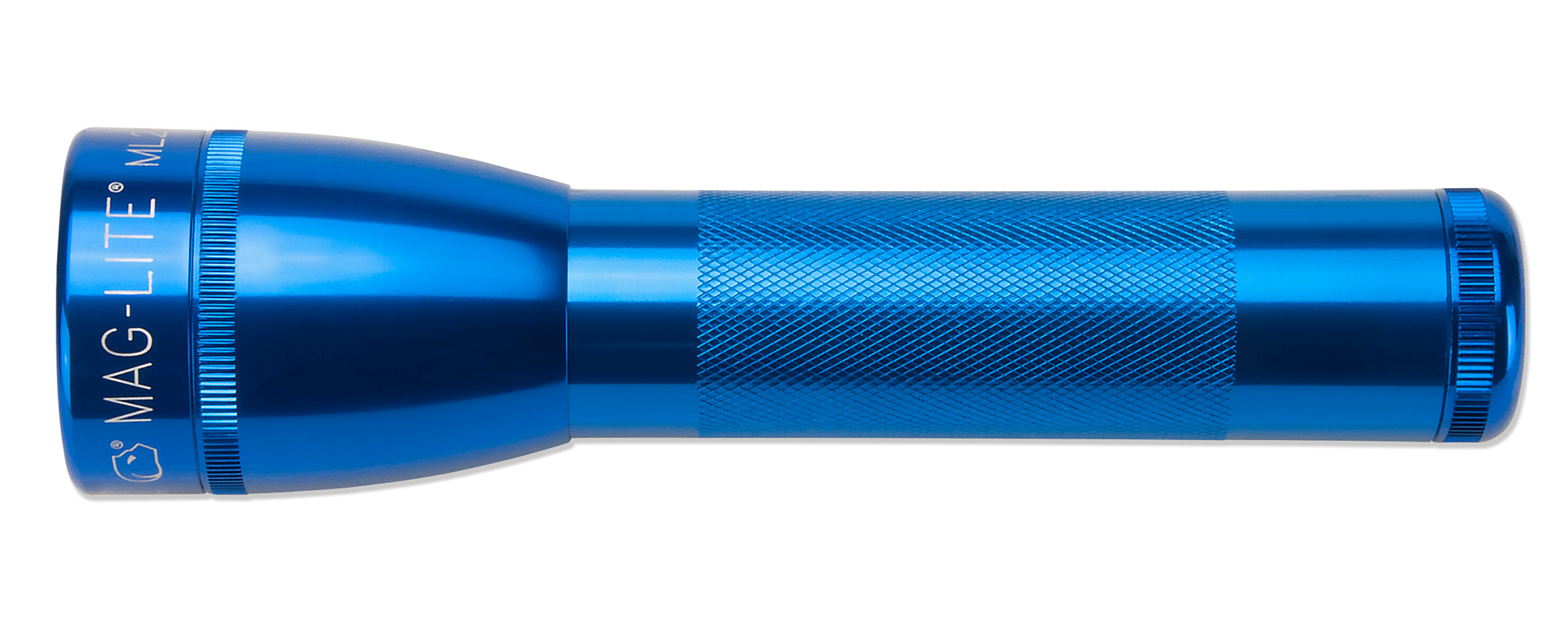 Maglite® ML25LT® LED 2-Cell C Flashlight - Blue - Custom Engraving – 337-Meter Beam, Up to 72-Hour Runtime, 192 Lumens, Adjustable Spot-to-Flood Beam & Candle Mode