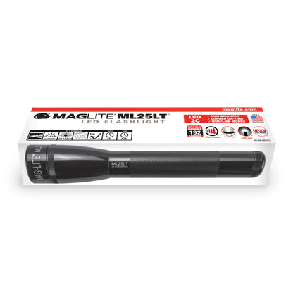 ML25LT LED 2-Cell C Flashlight - Red - Custom Engraving