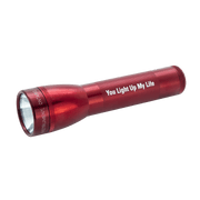 ML25LT LED - You Light Up My Life - 2-Cell C Flashlight Red
