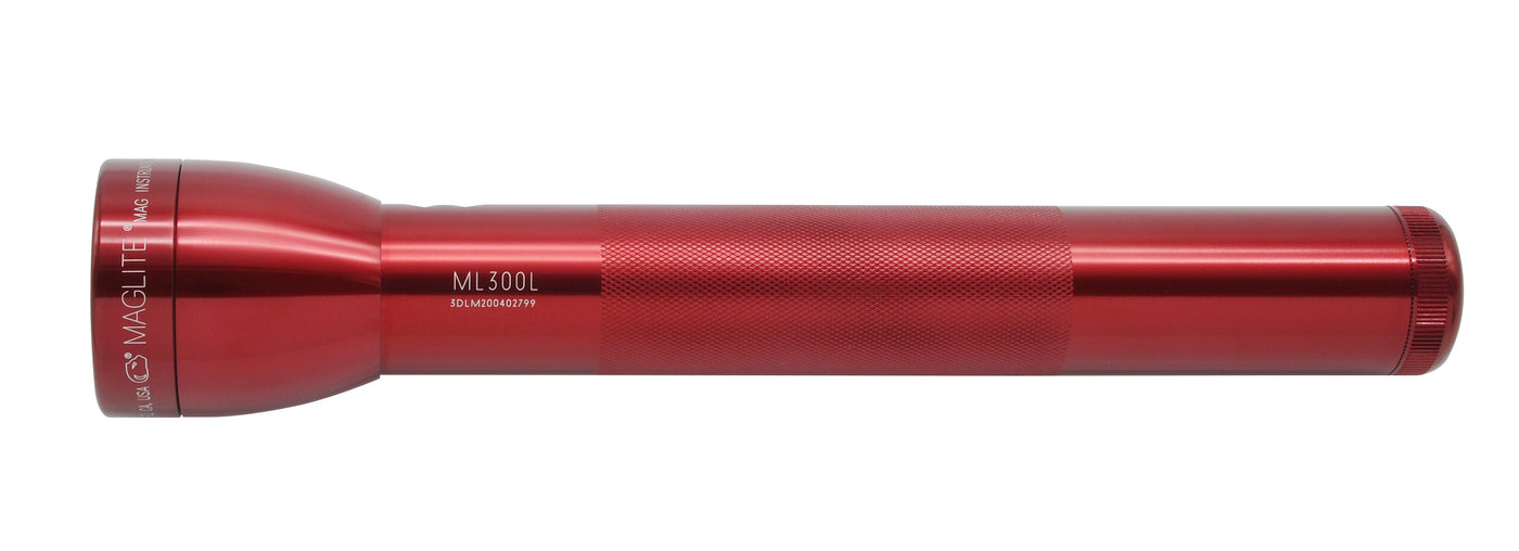 ML300L LED 3-Cell D Flashlight - Red - Custom Engraving