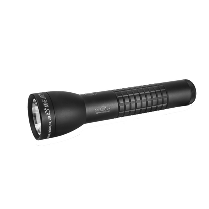 Black ML300LX 2D LED flashlight with rugged knurled body and front bezel
