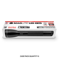 Maglite ML300L LED 2-Cell D flashlight in its chipboard box packaging