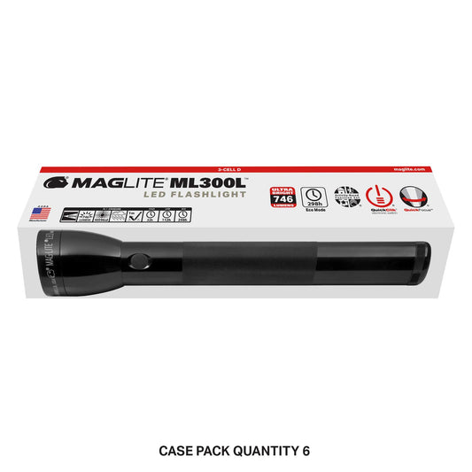 Chipboard box for Maglite ML300L LED flashlight 3 cell D
