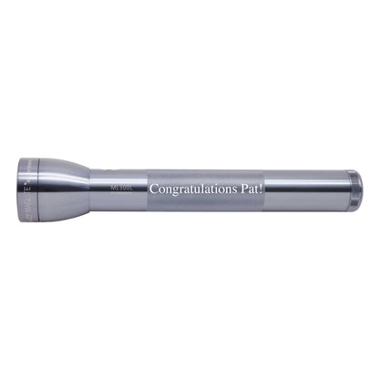 ML300L LED 3-Cell D Flashlight - Gray - Custom Engraving
