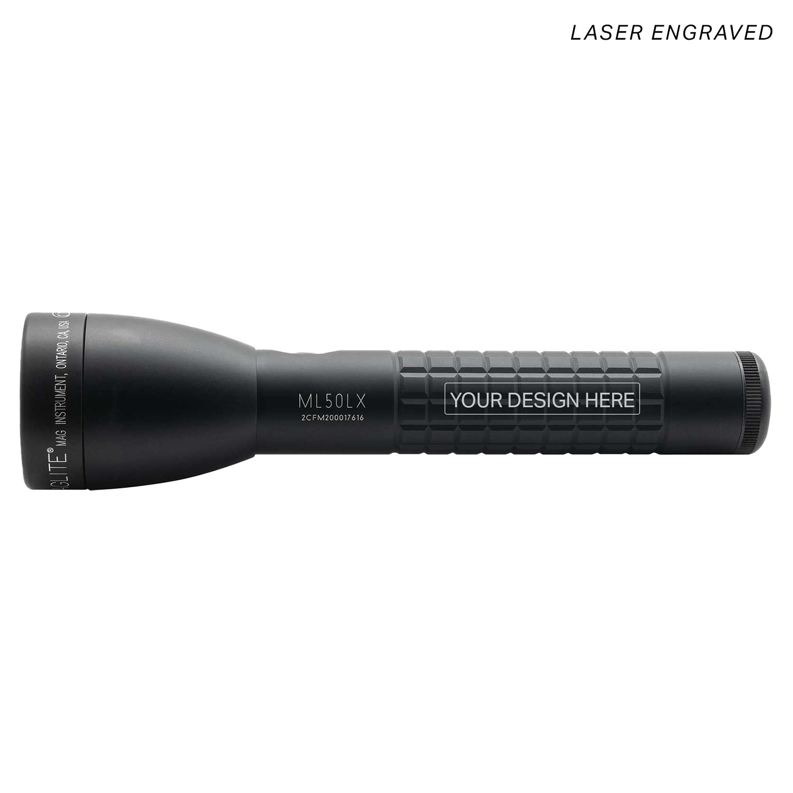 ML50LX LED 2-Cell C - Flashlight - Black - Custom Engraving