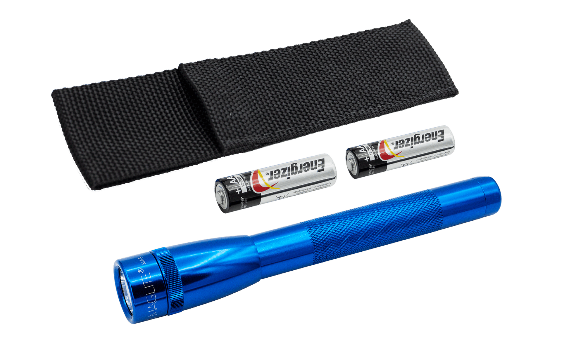 Mini Maglite LED Flashlight AA with Holster Blue
