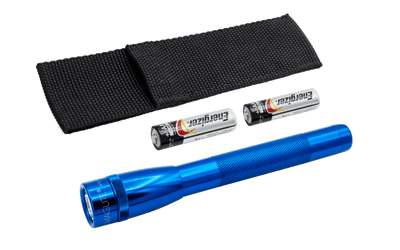 Mini Maglite Pro Plus LED Pocket Flashlight AA Blue with Holster