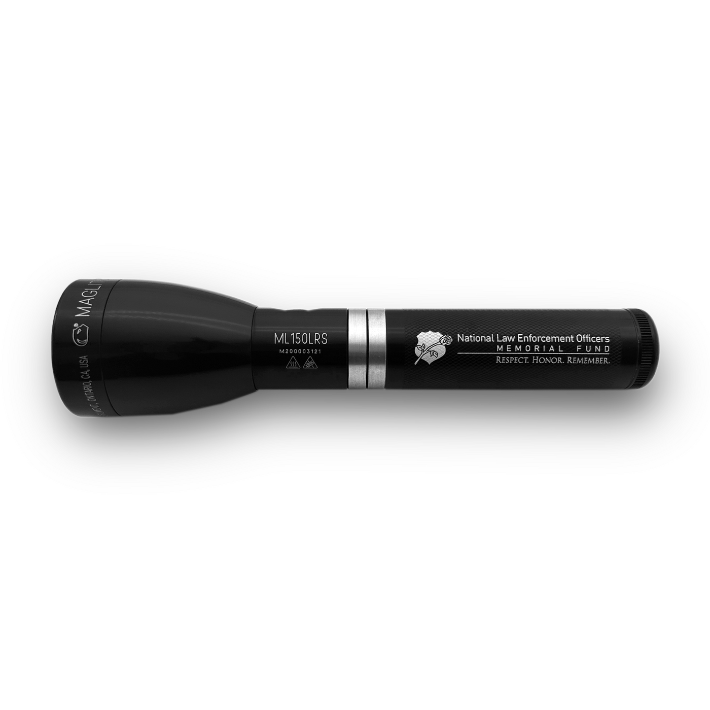 Maglite Ml150LRS LED Rechargeable Flashlight with custom NLEOMF engraving