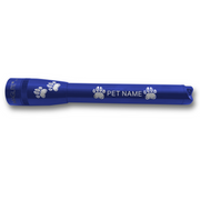 Mini Maglite Pro LED Flashlight - Blue - Custom Pet Engraving