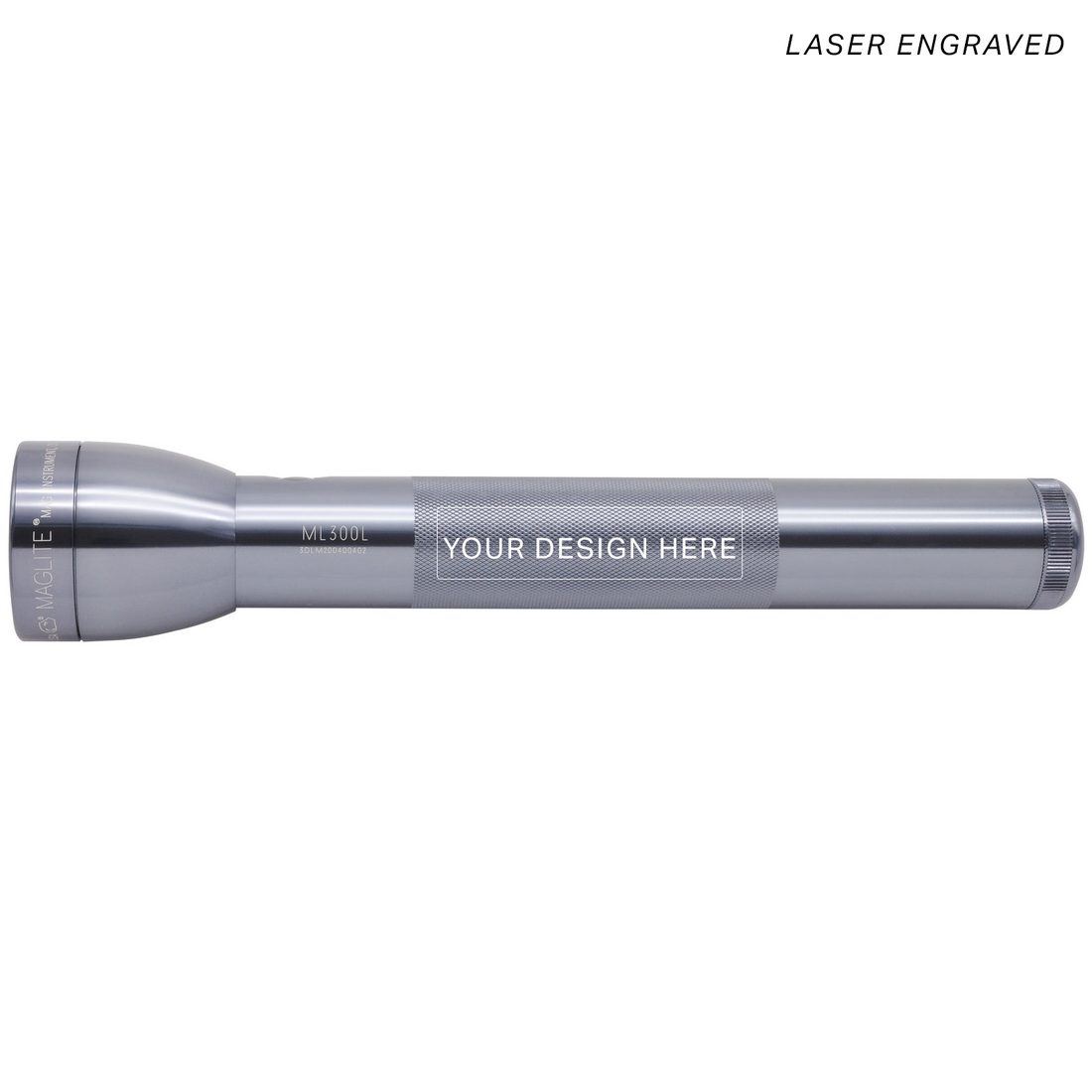 ML300L LED 3-Cell D Flashlight - Gray - Custom Engraving