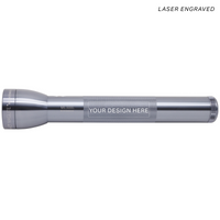 ML300L gray LED 3-Cell D flashlight with a blank engraved area on the knurled midsection