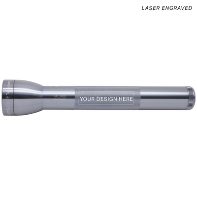 ML300L LED 3-Cell D Flashlight - Gray - Custom Engraving