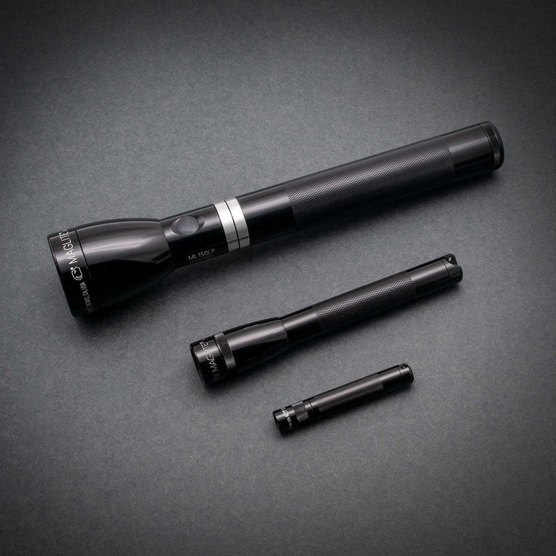 Maglite Professional Flashlight Bundle. Includes Maglite ML150LR Rechargeable Flashlight, Maglite LED Solitaire Flashlight and Mini Maglite LED Flashlight