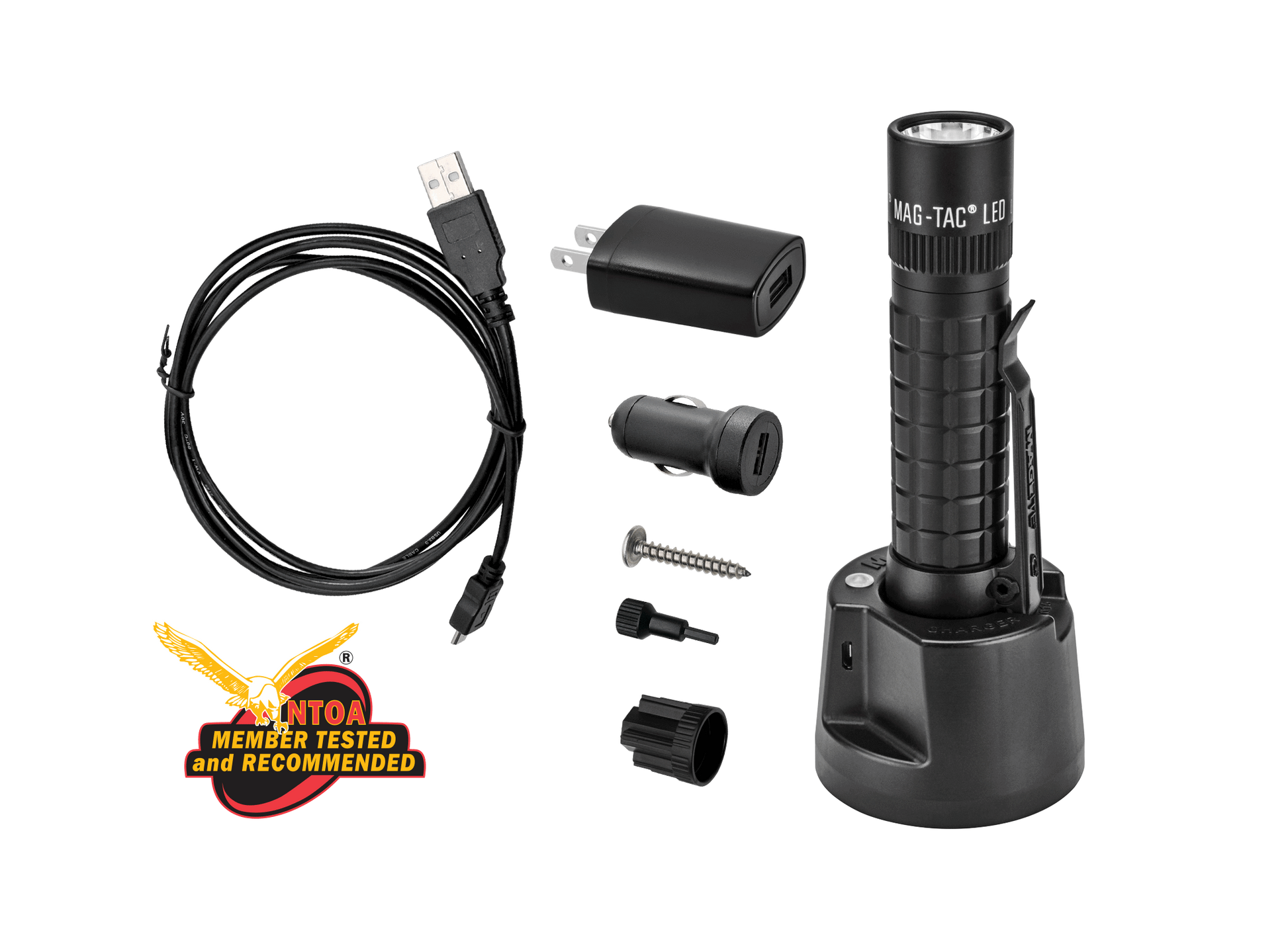 Maglite MAG-TAC lampe de poche rechargeable à LED Crowned B | Bax Music Maglite MAG-TAC lampe de poche rechargeable à LED Crowned B | Bax Music