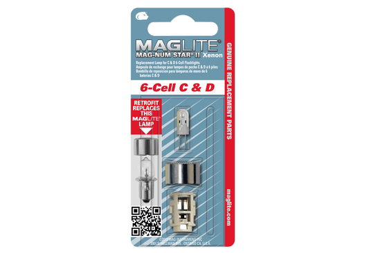 Replacement Lamp-Bulb for Maglite 6-Cell C & D Flashlight